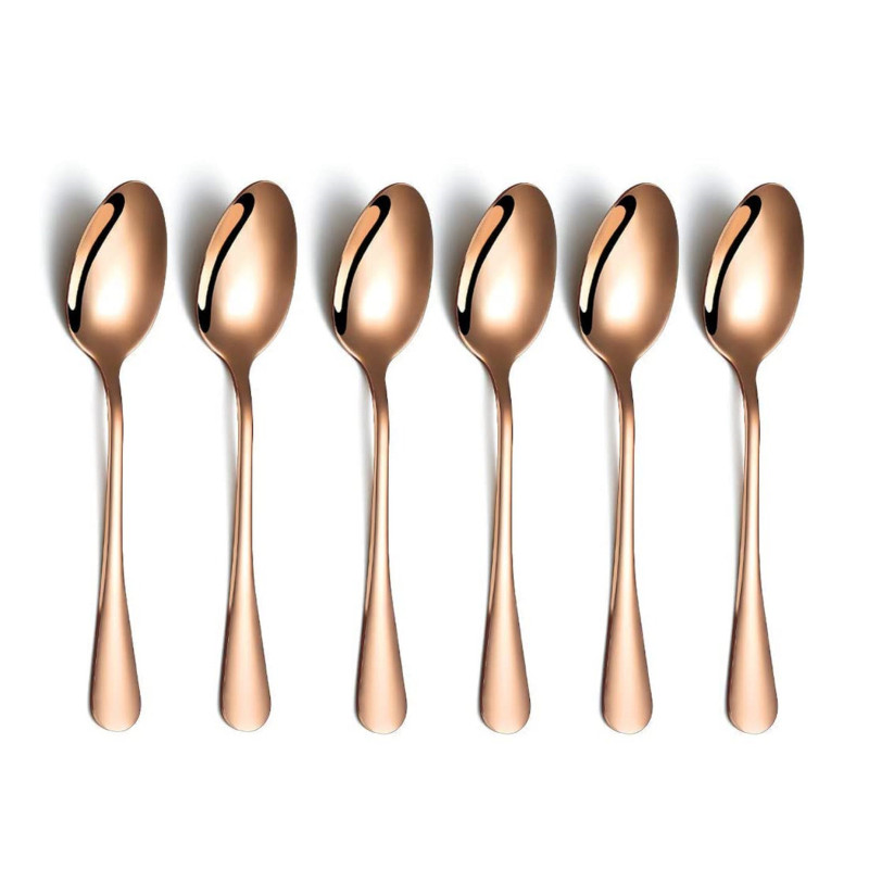 6 Piece Rose Gold Teaspoons, Currently priced at £8.98